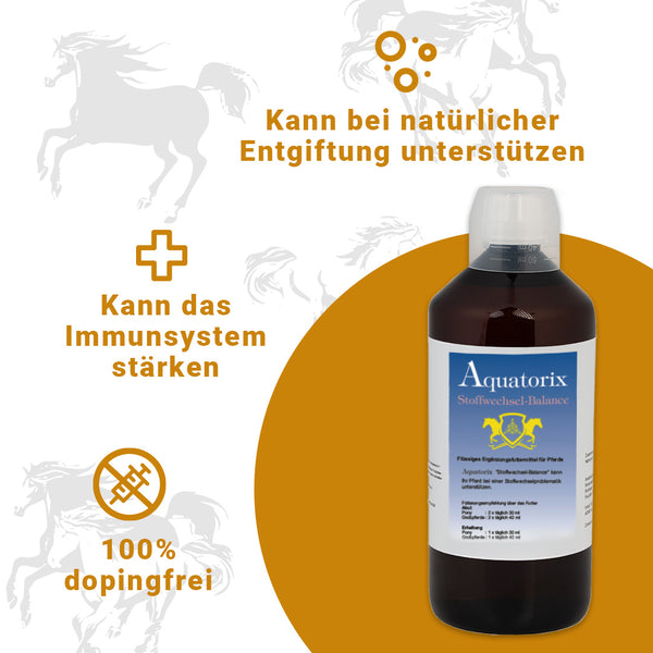 Aquatorix Stoffwechsel-Balance Ergänzungsfuttermittel für Pferde